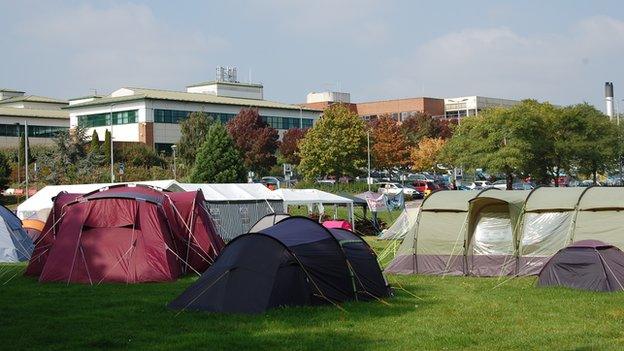 Protest Camp at Stafford Hospital