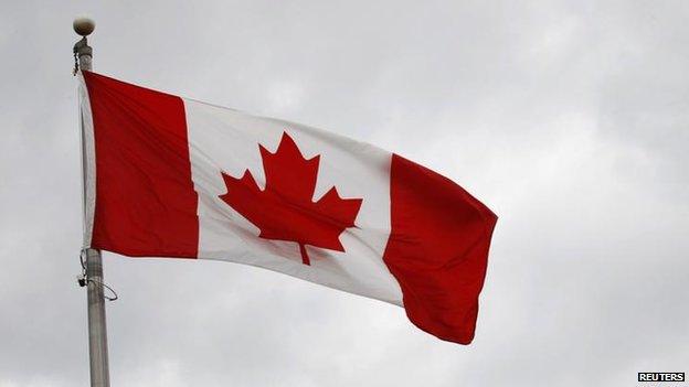 The Canadian flag