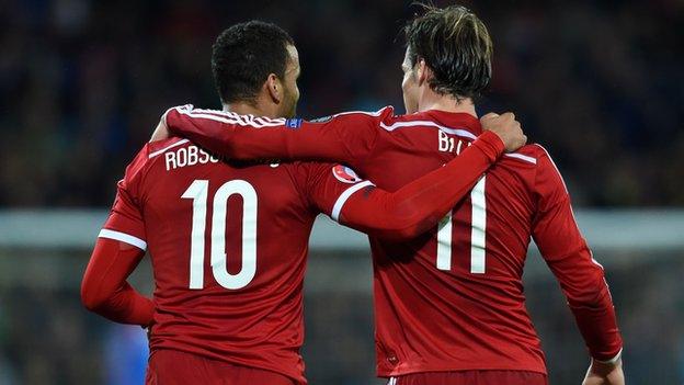 Hal Robson-Kanu and Gareth Bale