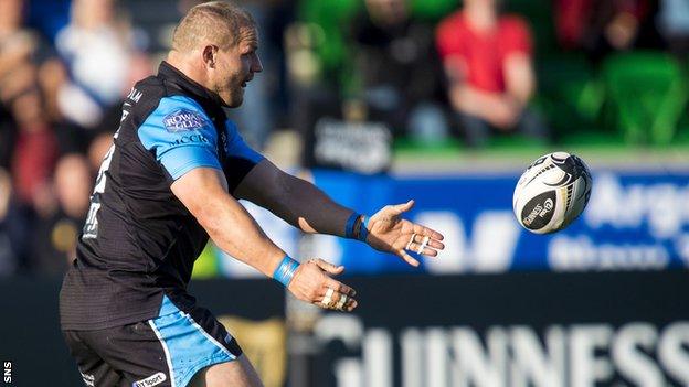 Glasgow Warriors prop Euan Murray