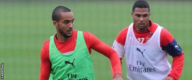 Theo Walcott and Serge Gnabry