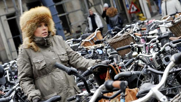 Paking a bike in Copenhagen