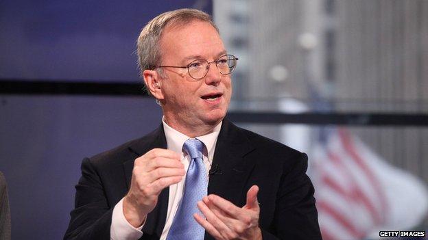 Google chairman Eric Schmidt