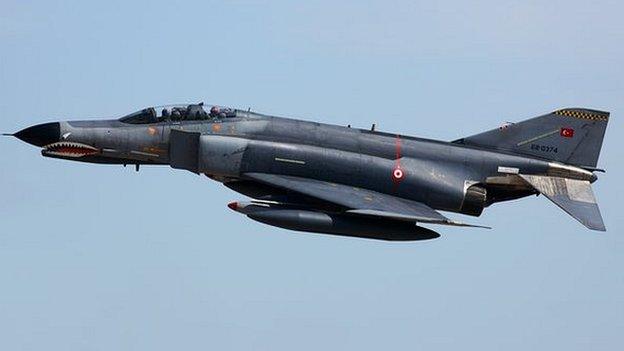 Turkish F-4 jet - file pic