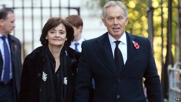 Tony and Cherie Blair