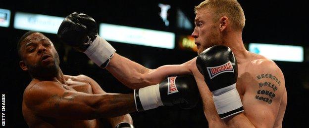 Andrew Flintoff fighting Richard Dawson