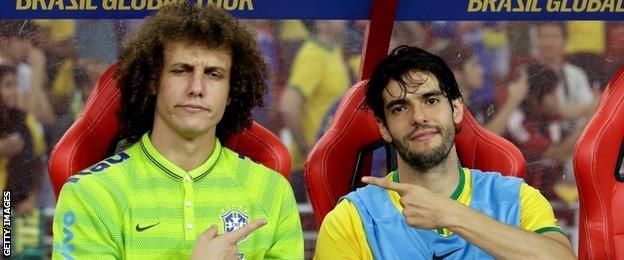 David Luiz and Kaka