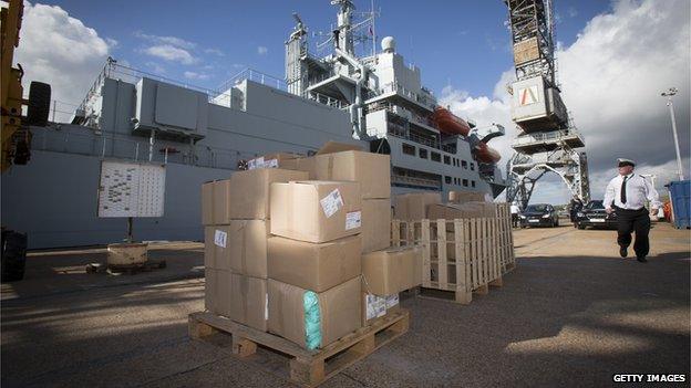 RFA Argus at Falmouth