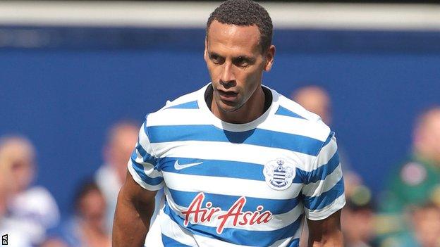 QPR defender Rio Ferdinand