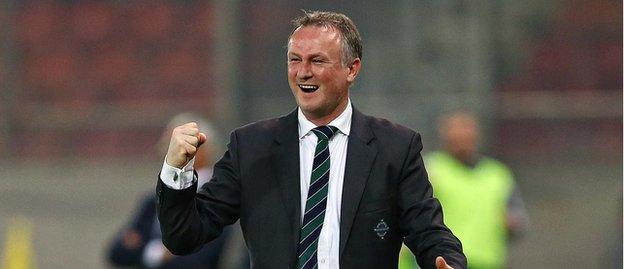 Michael O'Neill becomes the first NI manager to lead his side to three wins at the start of a campaign