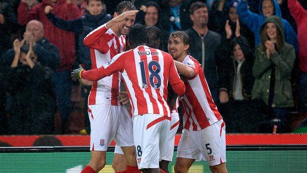 Stoke City striker Peter Crouch