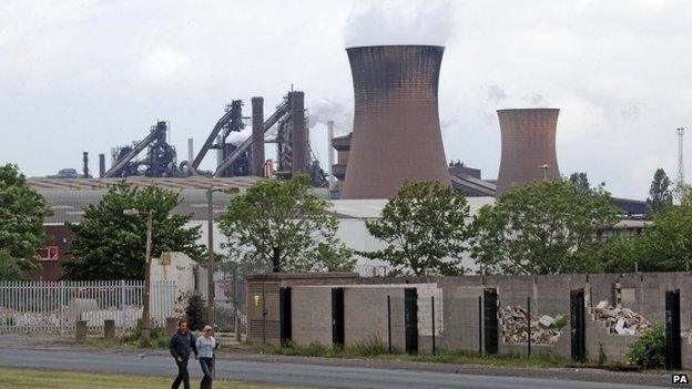 Tata, Scunthorpe chimneys