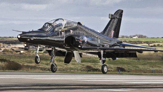 The Hawk T2 Jet is mainly used for training