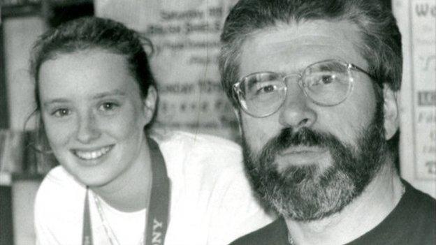 Mairia Cahill and Gerry Adams (archive photo)