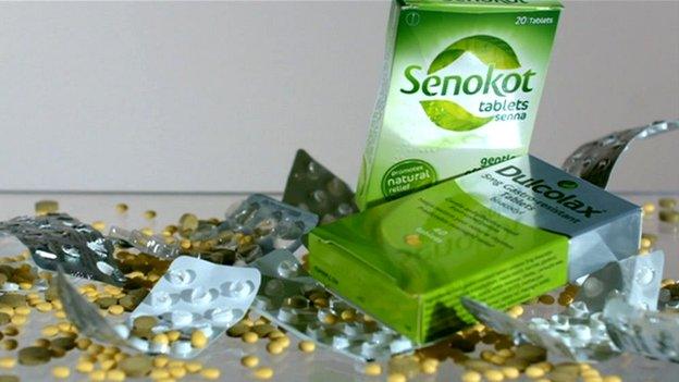 The Dulcolax and Senokot