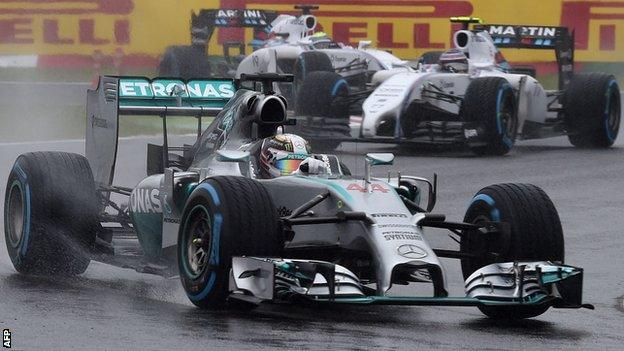 Lewis Hamilton at the Japanese GP