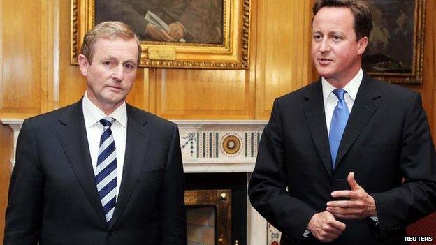 Enda Kenny and David Cameron