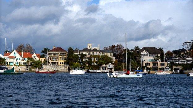 A view of the eight-bedroom, seven-bathroom house 'Altona' at the Sydney harbour-front on May 2, 2013. According to a report the Altona mansion was sold to a Chinese-born businessman