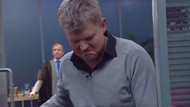 Adrian Chiles and Simon Warr