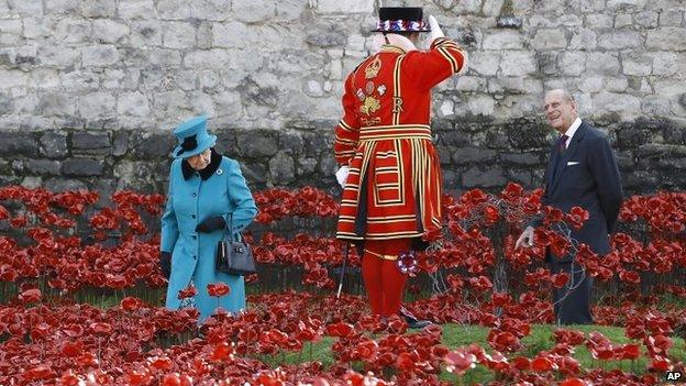 Queen and Duke at Tower of London