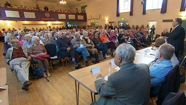 Public meeting in Axminster