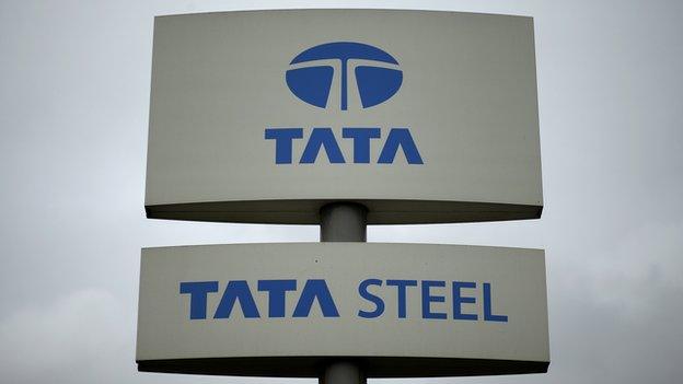 Tata Steel sign