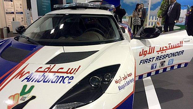 Lotus Evora first responder vehicle at Gitex