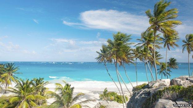 A beach in Barbados