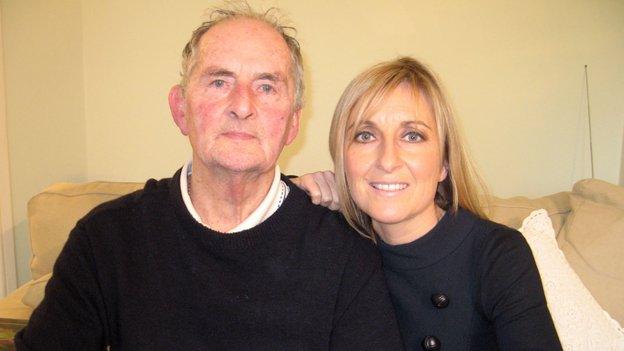 Fiona Phillips with her father