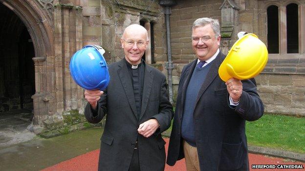 The Very Revd Michael Tavinor, and Glyn Morgan