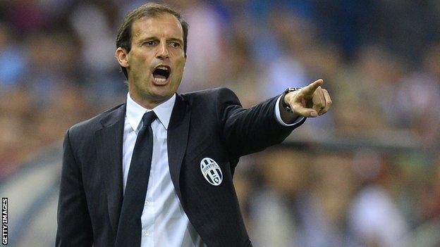 Juventus manager Massimiliano Allegri