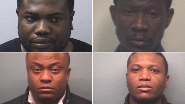 From top left: Emu, Nusi, Oko, Ugwu