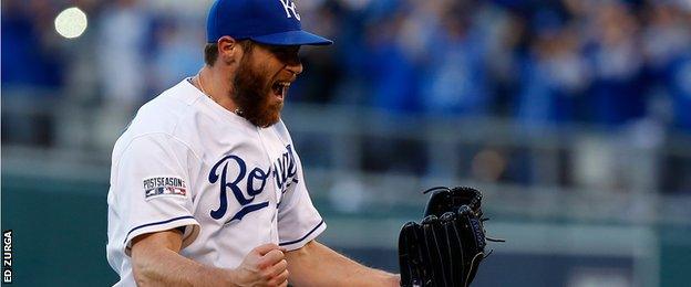 Kansas pitcher Greg Holland