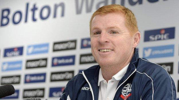 Bolton Wanderers manager Neil Lennon