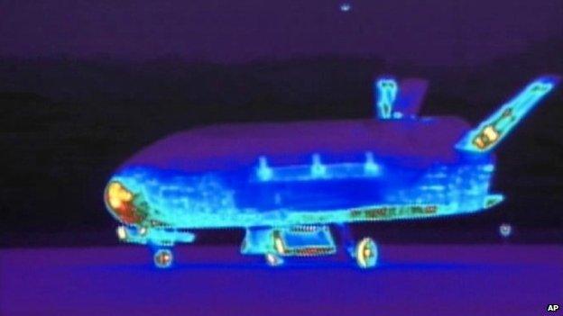 An infrared view of the spaceplane