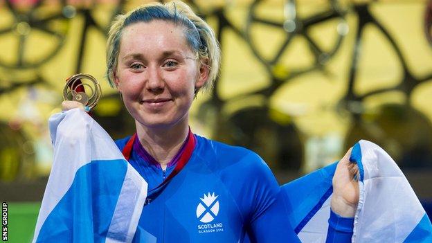 Katie Archibald won bronze in the Women's 25km Points Race in Glasgow