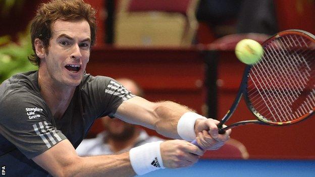 Andy Murray at the Vienna Open