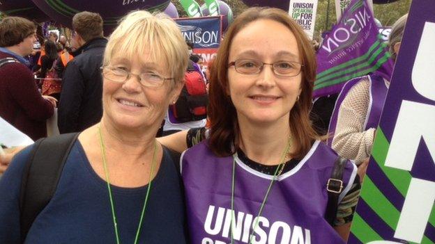 Irene Holland (left) with her daughter Fiona Holland