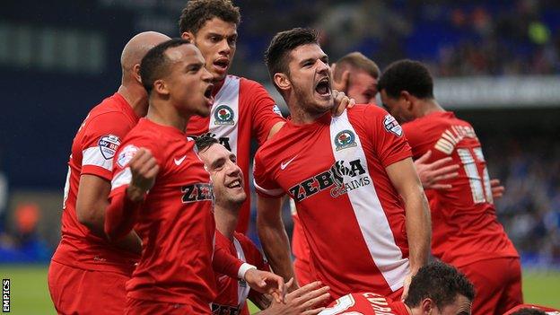 Blackburn Rovers celebrate