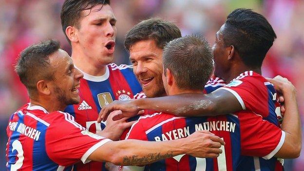 Bayern Munich celebrate