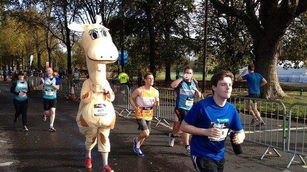 Runners in the Great Birmingham Run