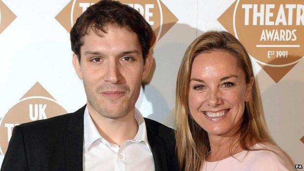 Robert Icke, co-director of 1984, with Tamzin Outhwaite