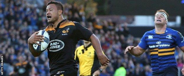 Alapati Leiua's try put Wasps in charge but they were battered in the second half