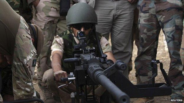 Kurdish Peshmerga fighter in Iraq, 18 October 2014