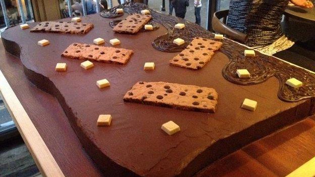 Hotel Chocolat's 10th birthday cake