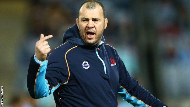 New South Wales Waratahs coach Michael Cheika