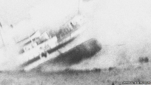 The sinking of HMHS Anglia