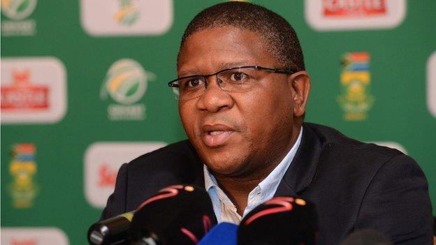 South African sports minister Fikile Mbalula