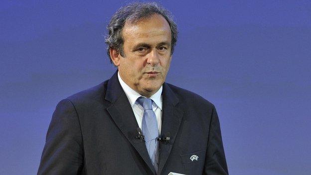 Uefa president Michel Platini