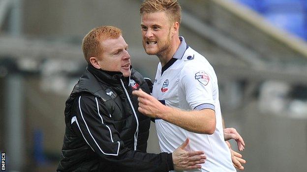 Neil Lennon and Matt Mills